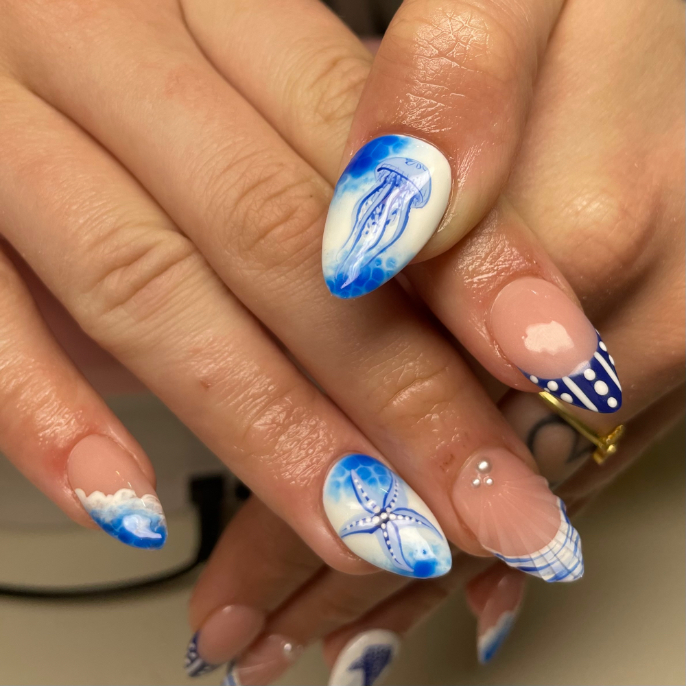 Medium Acrylic Fill at Nails By Bean in Medford, OR