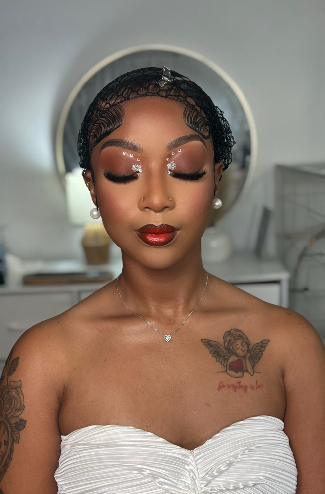 Dramatic Makeup Application