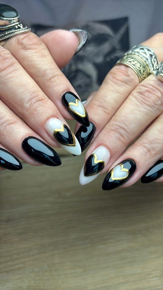 Builder Gel Manicure - Simple Art