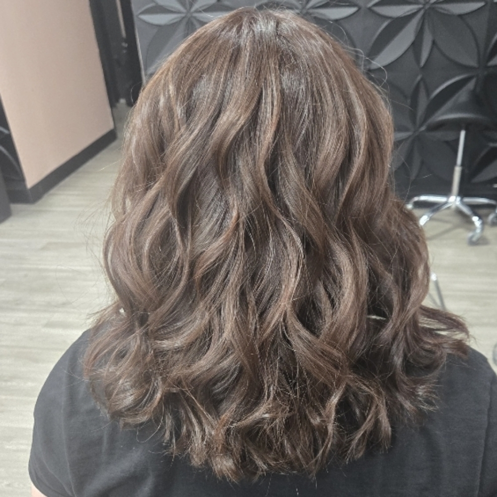 Root Touchup with Haircut at Hair by Sheila Loccarini in Geneva, NY