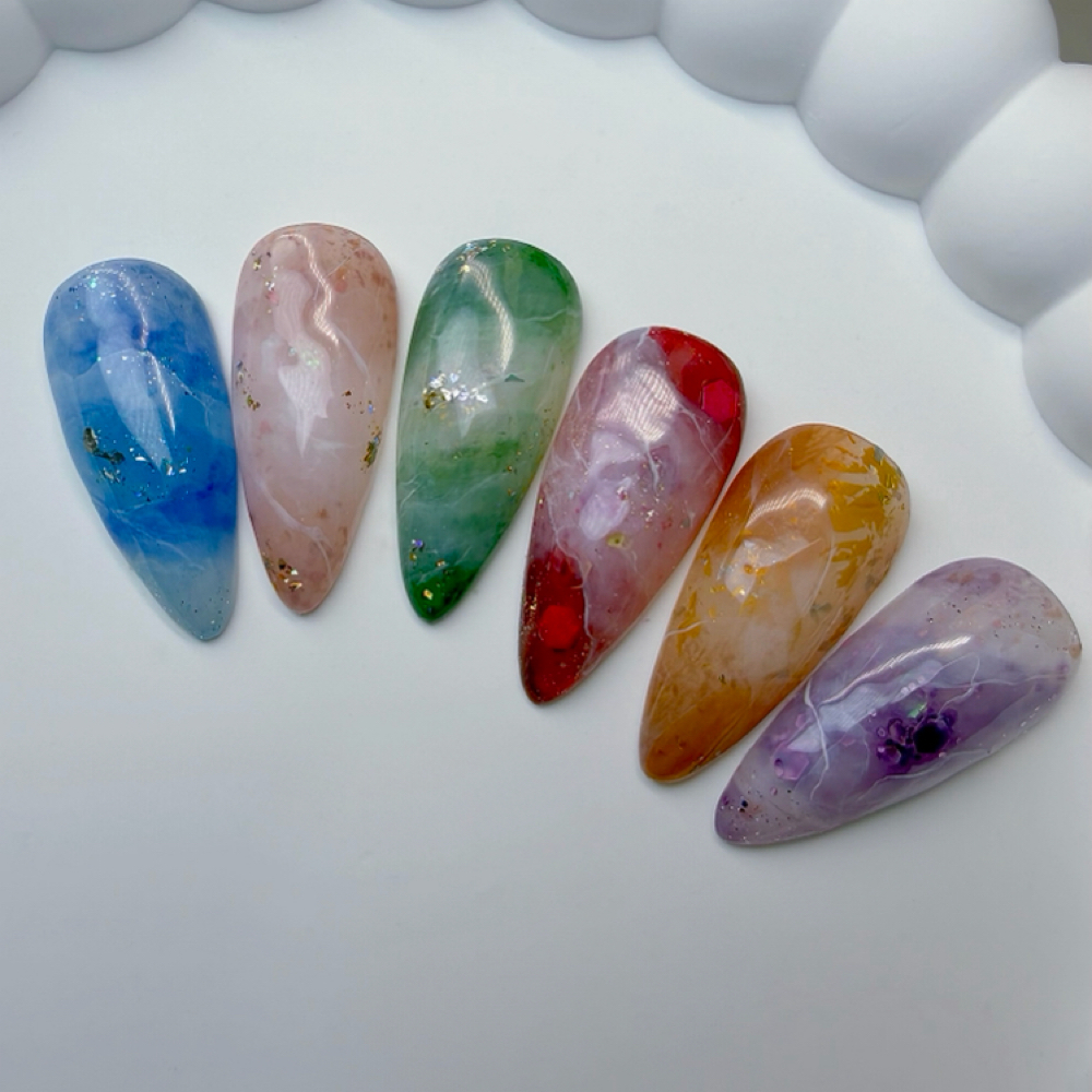 Marble Nail Designs (per nail) at Tip Me Pretty in Walnut Creek, CA
