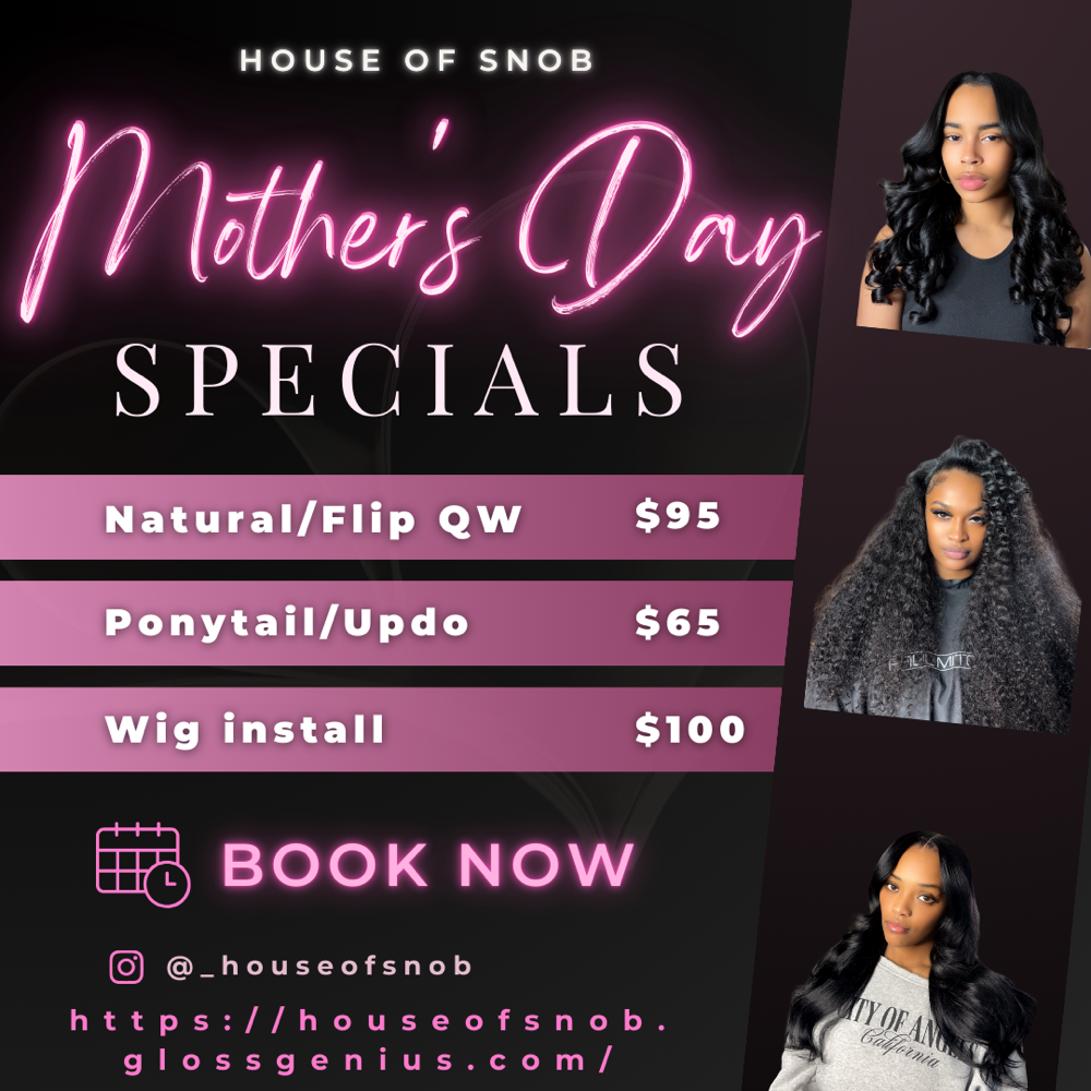 Mother’s ONLY Special 5/5-5/31