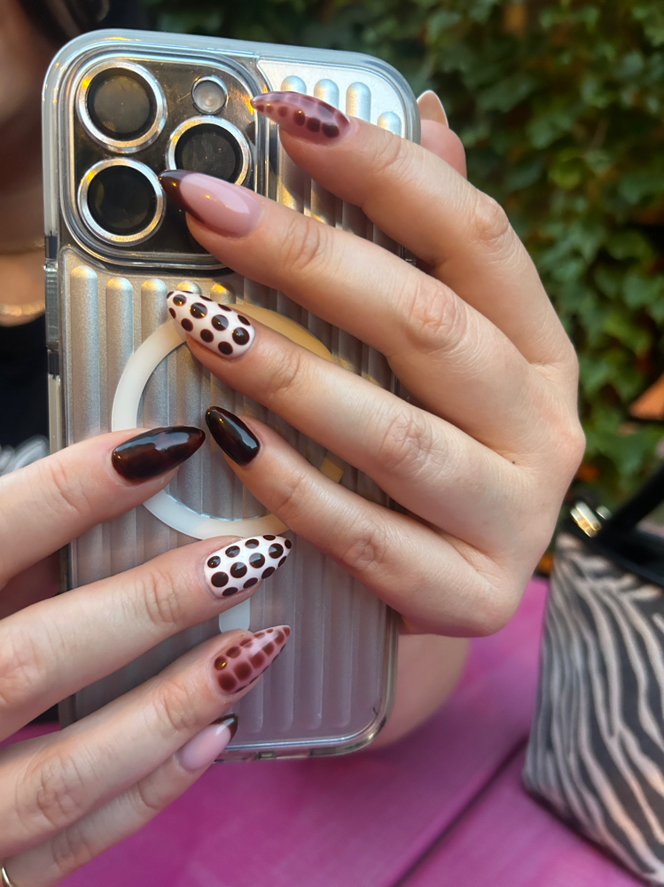 Hard Gel Overlay + E-file Manicure