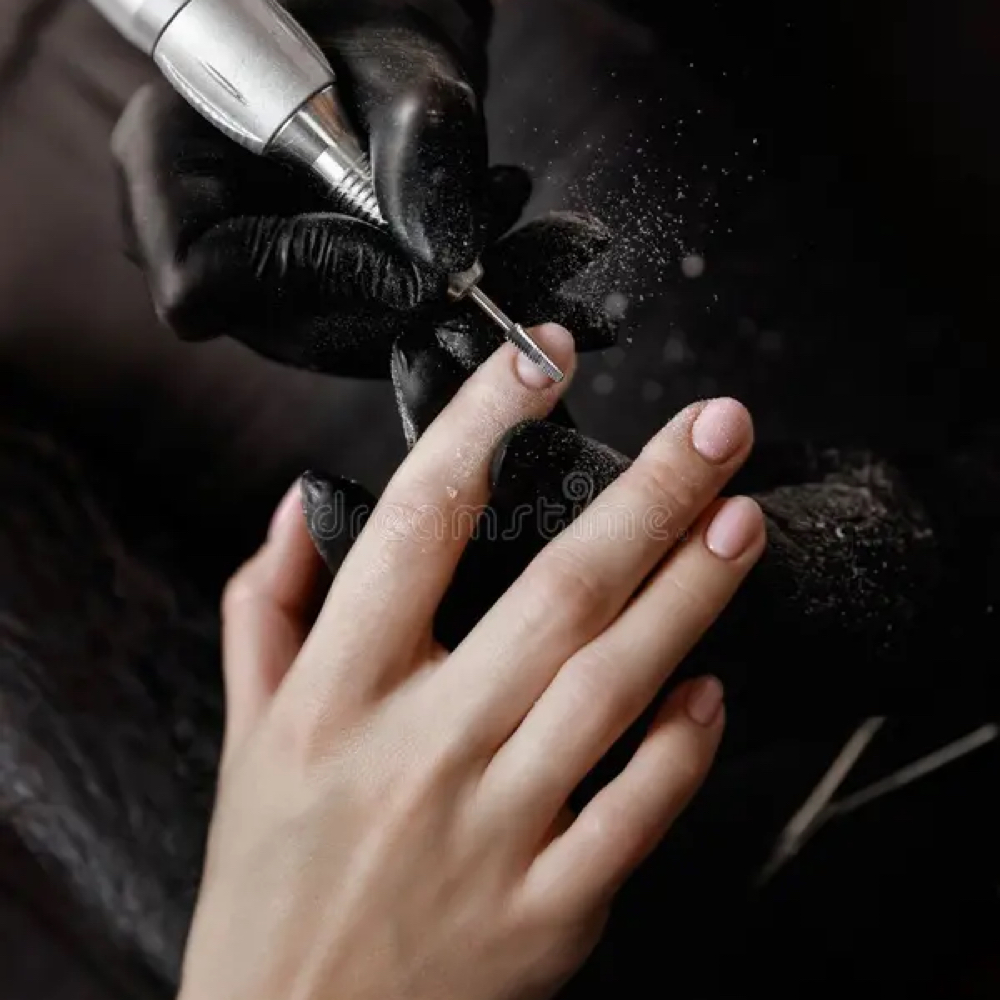 Product removal at Polished Belle Nails in Custer, WA