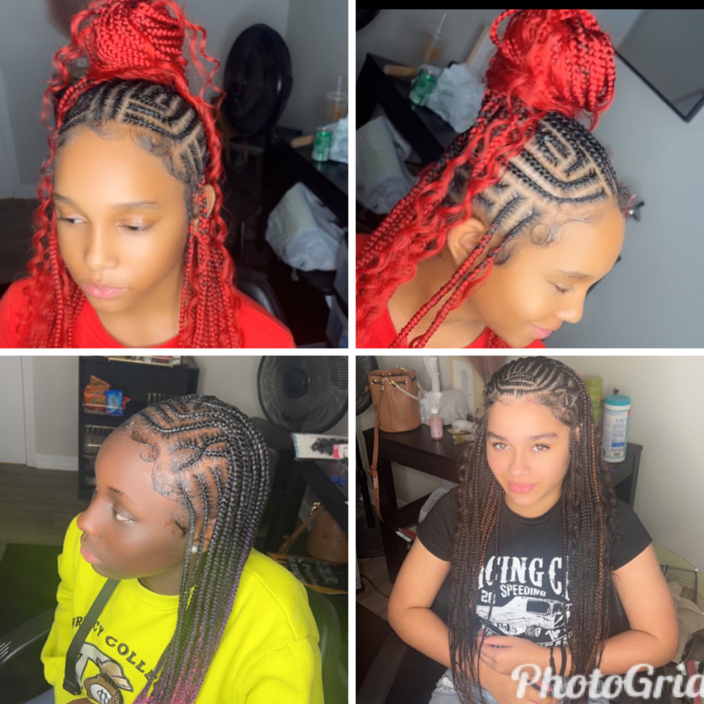 Fulani Braids W/smedium Knotless