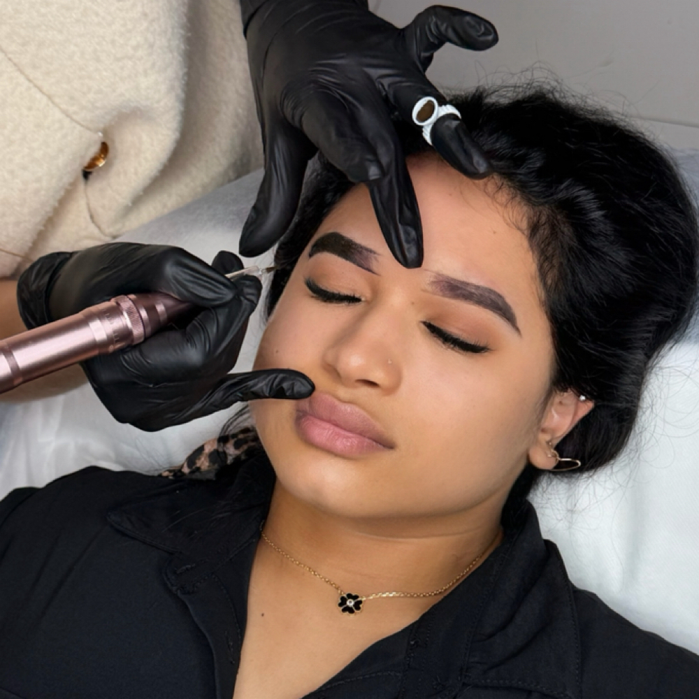 Ombré Powder Brows at vallusa skincare & brows in miami, FL