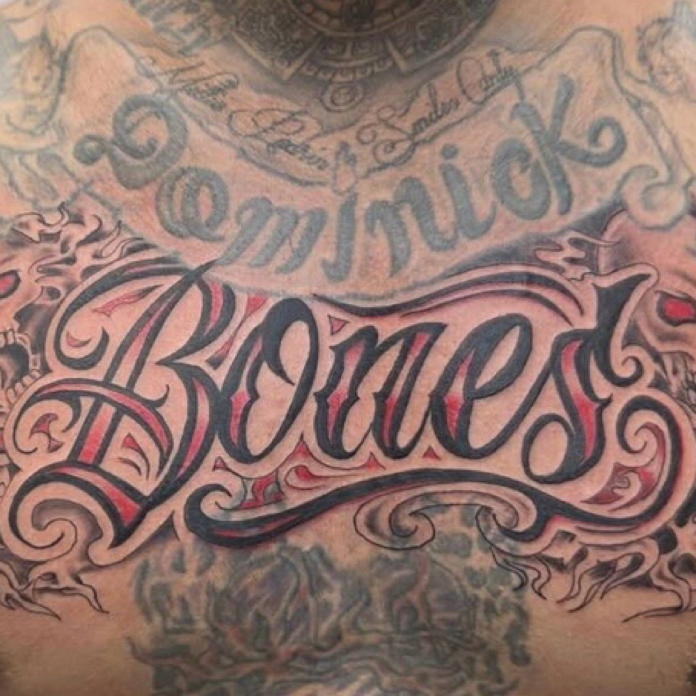Script Tattoos at Inner Demon 2.0 in Havelock, NC