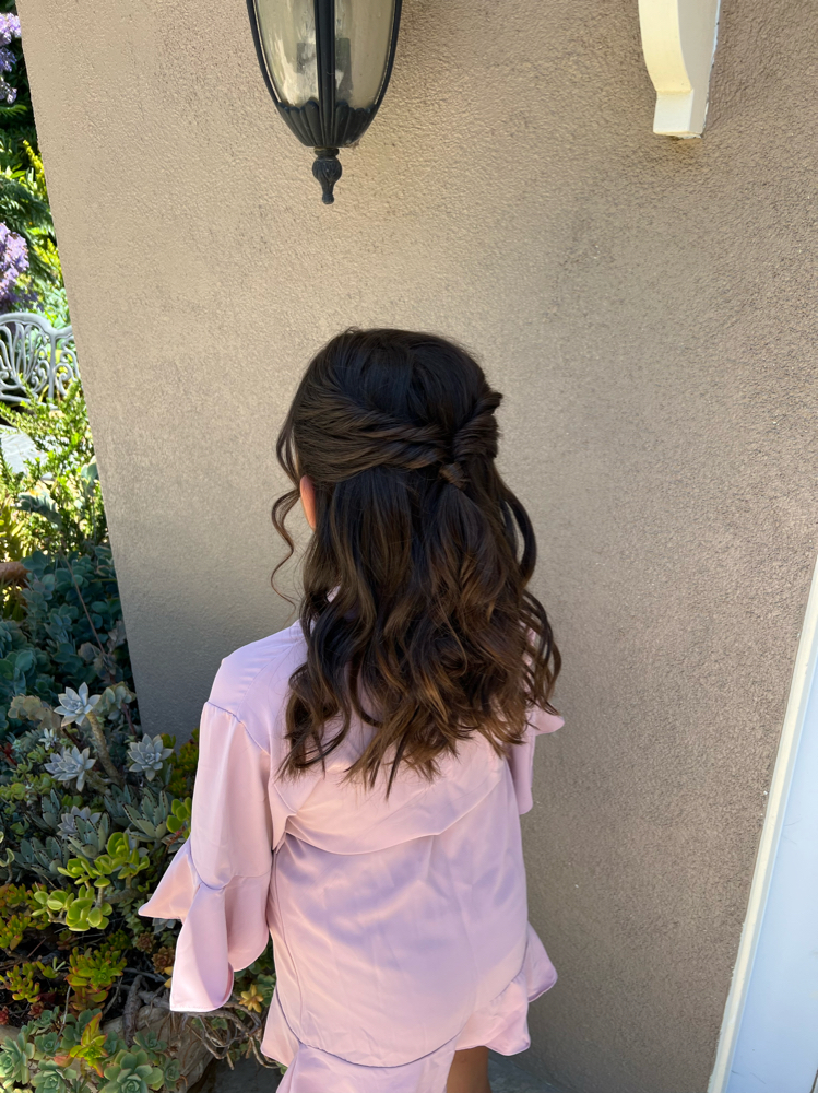 Flower Girl Hair Styling