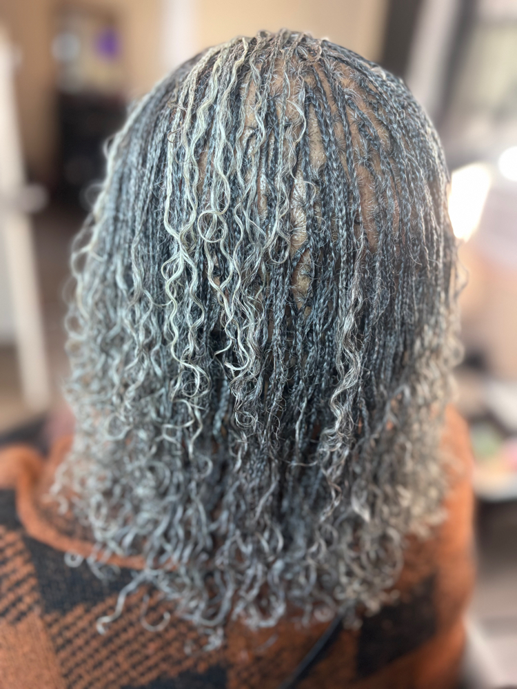 Micro Locs Completion at The Braid Boutique 706 in Augusta Ga, GA