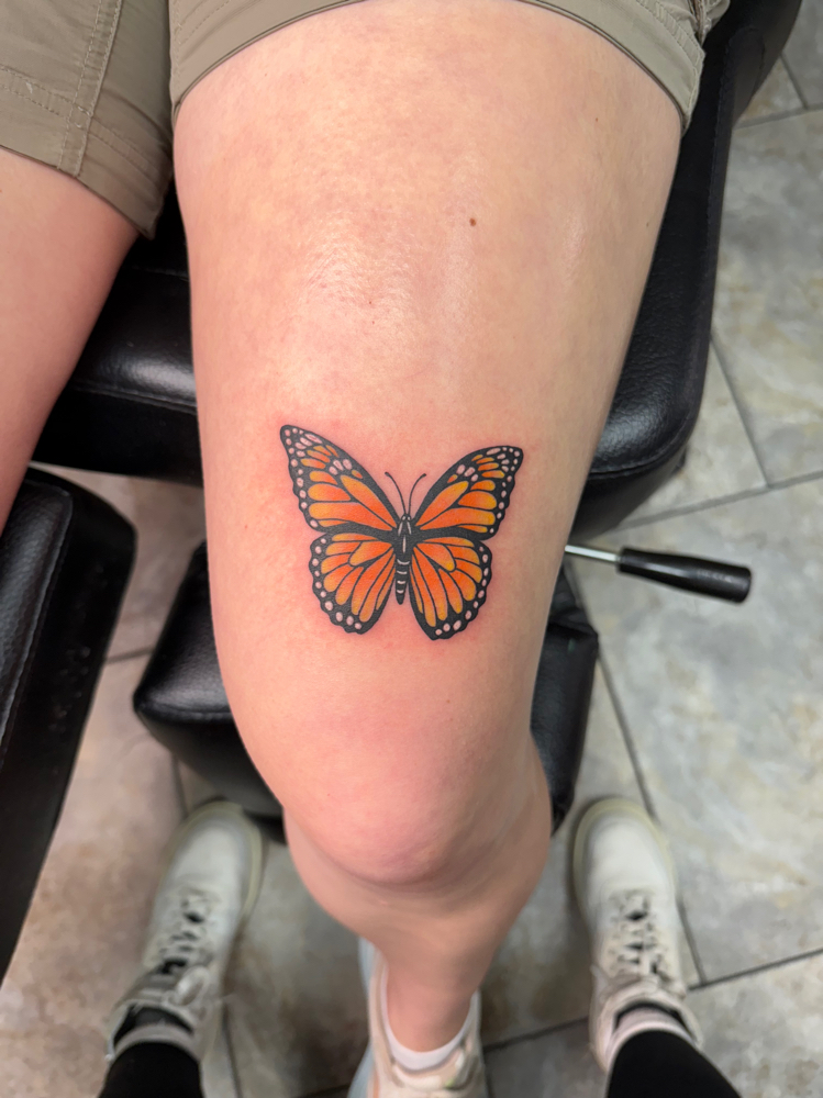 Butterflies at Mk Tattoos in Cedar Rapids, IA