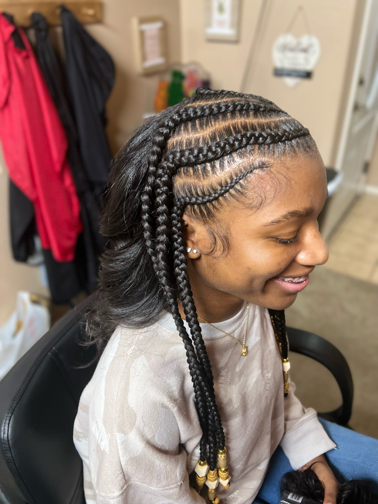 Feed-In Half & Half (braids/sew-in)