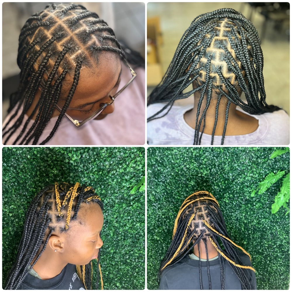 Medium Knotless Braids