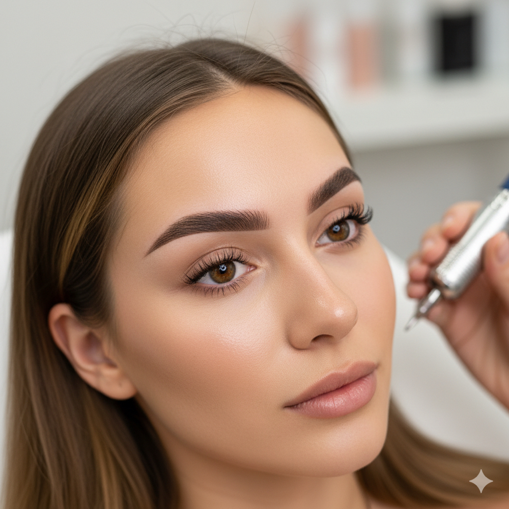 Combo Brows, Nano+Ombre at Angel Nails & Beauty Spa in Elk Grove, CA