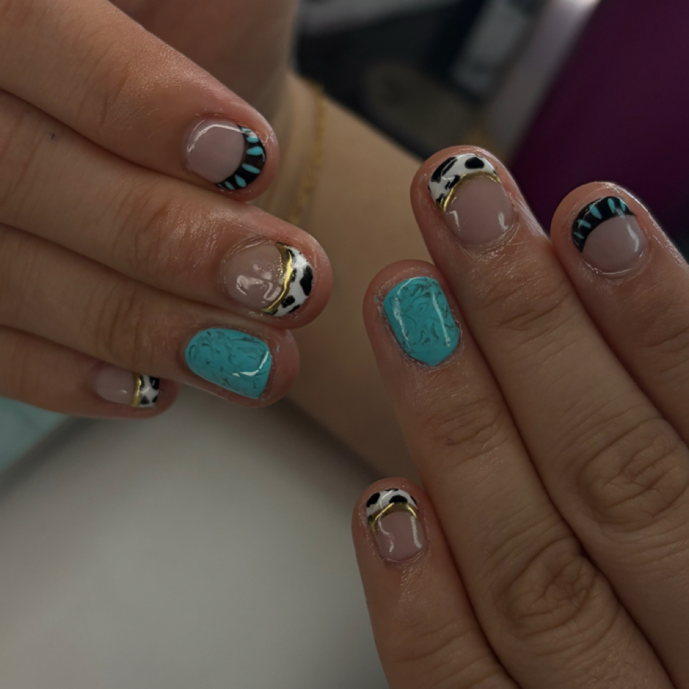 Gel manicure at Feels Like Home Salon in New Carlisle, OH