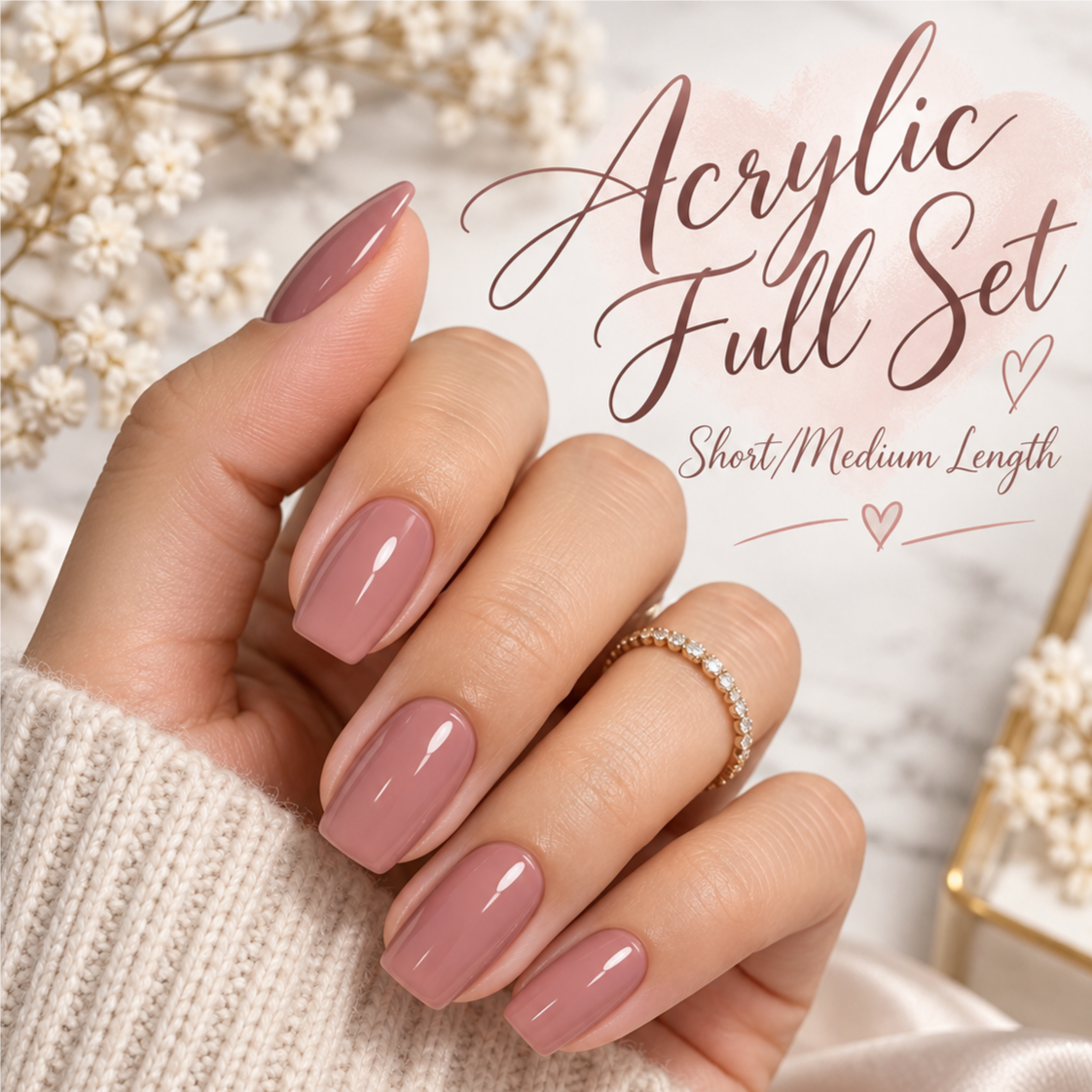 Full Set - Acrylic (Short/Med) at Forté Nail Spa in Toledo, OH