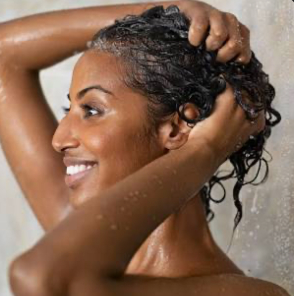 Natural hair Shampoo+ blow dry only