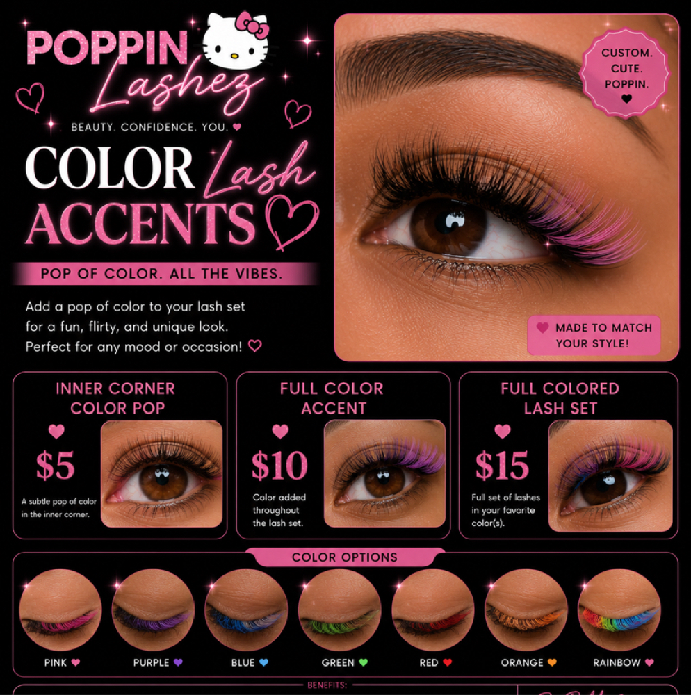 Lash Color at Poppinlashez