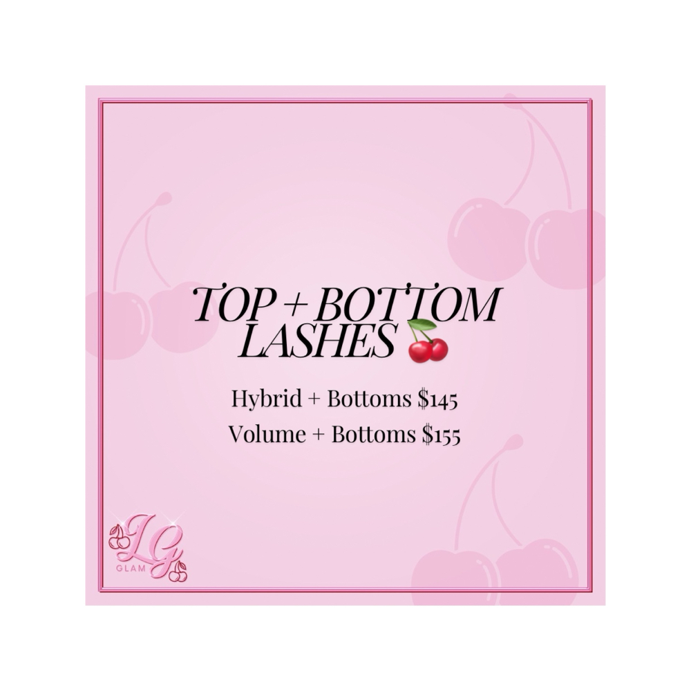 Top+Bottom Lashes🍒