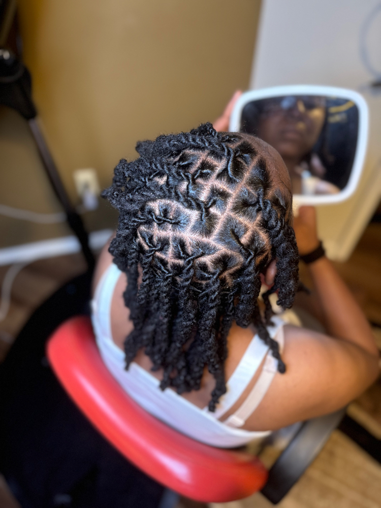 Loc Retwist And Style- 2 Strands