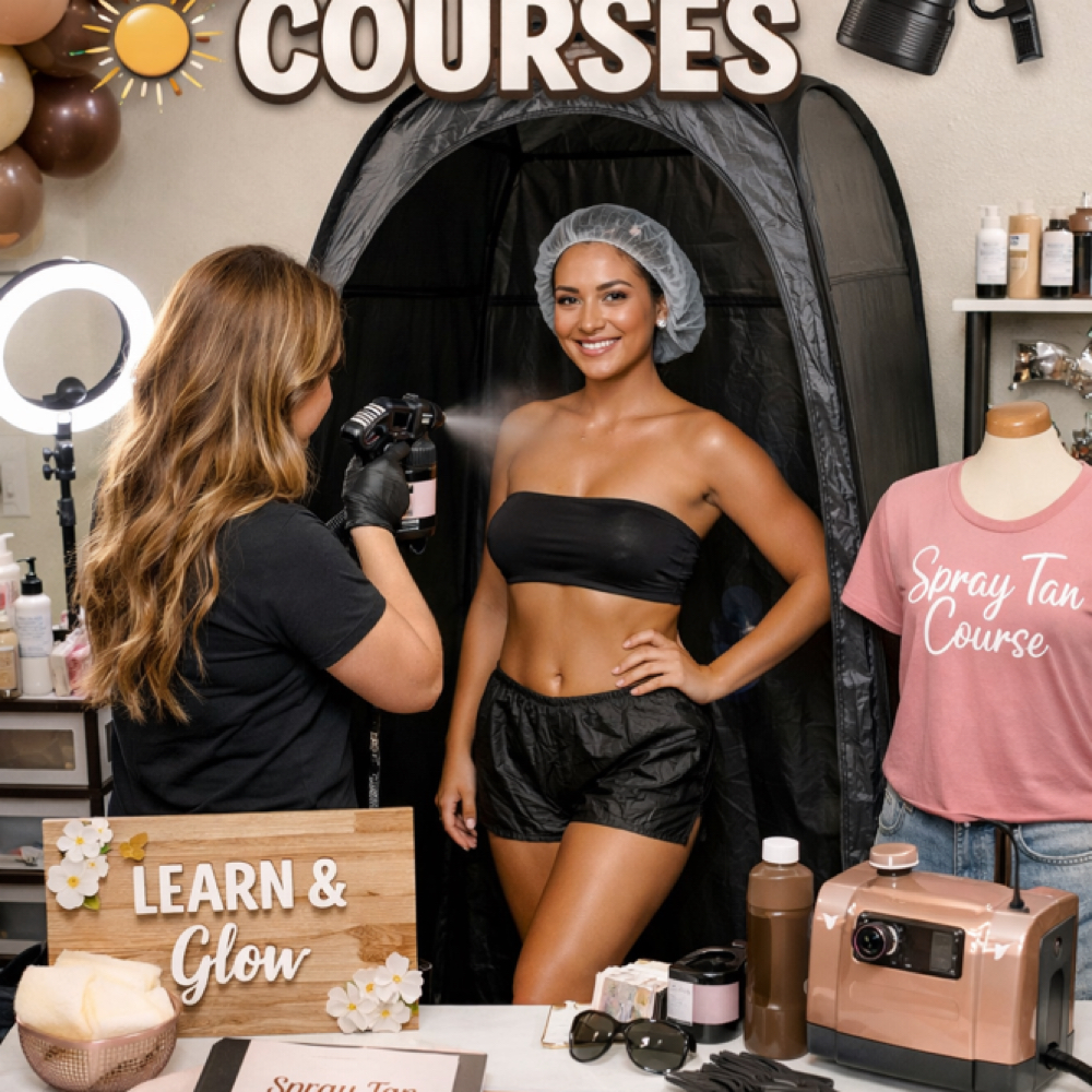Spray Tan Course at Queens Beauty Bar in Indianapolis, IN
