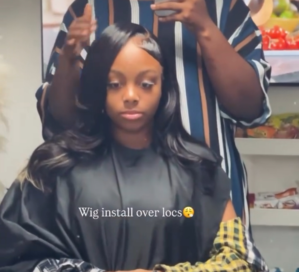 Wig Install Over Locs at Melted_ByC in Tulsa, OK