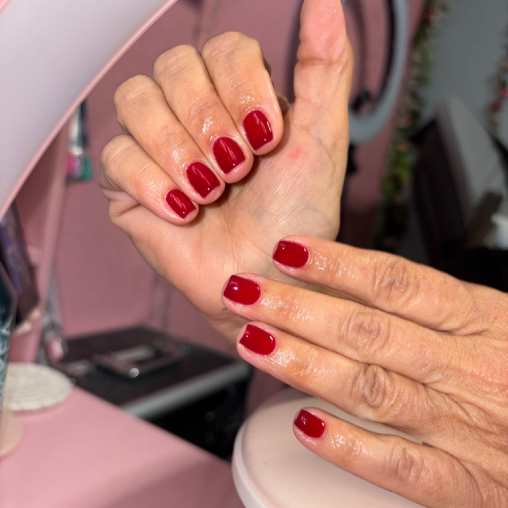 Gel Mani at Cardi’sbeautyboutique in Winter Haven, FL