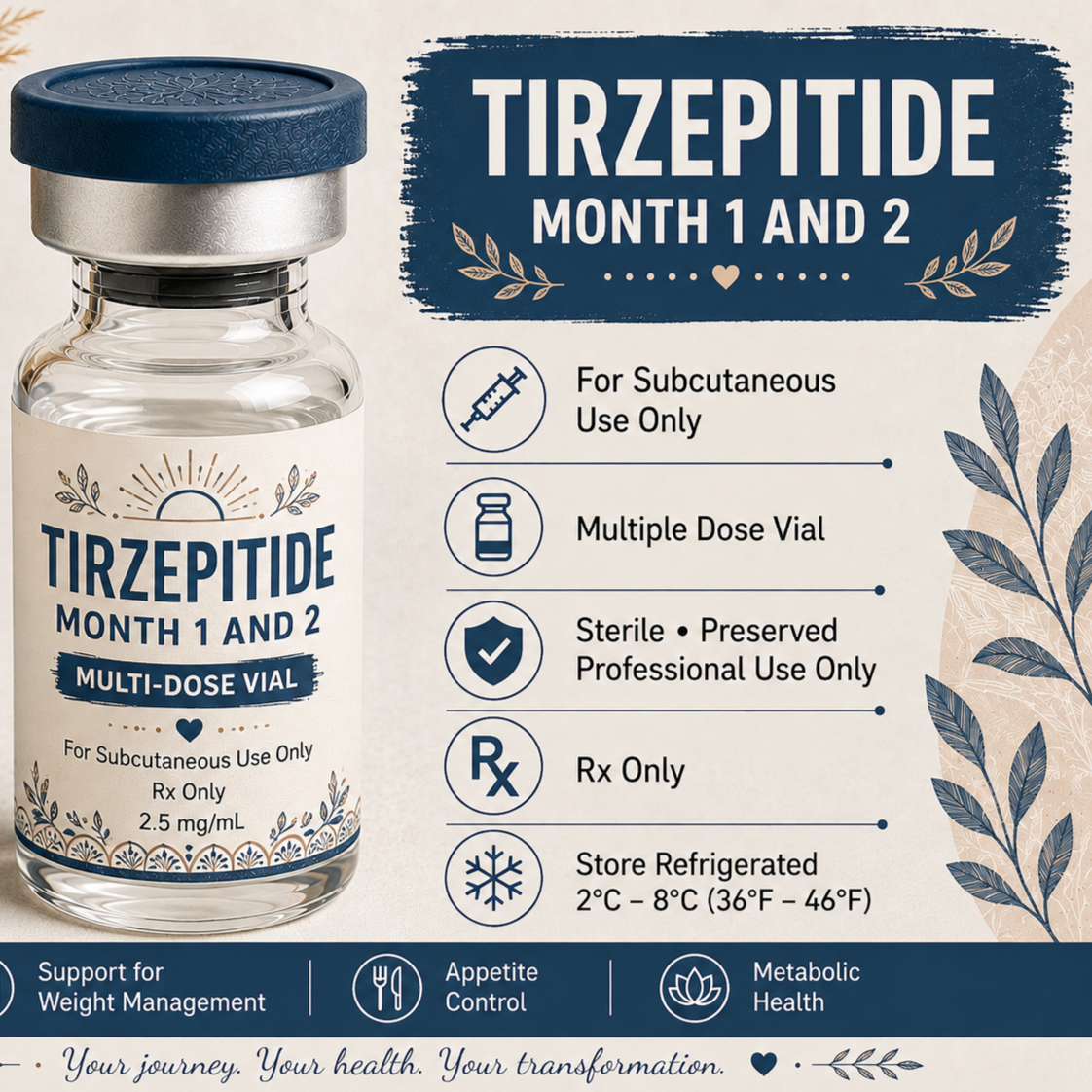 GLP 1/GIP: TIRZEPITIDE MONTH 1 & 2 at Well Life Integrated Medical LLC in Okeechobee, FL