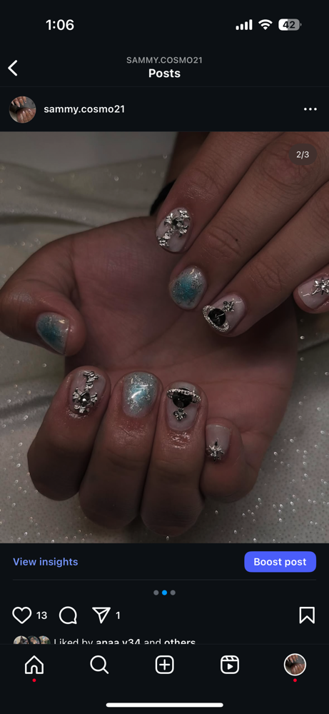Gel Manicure at Sammy’s cosmo in Salem, OR