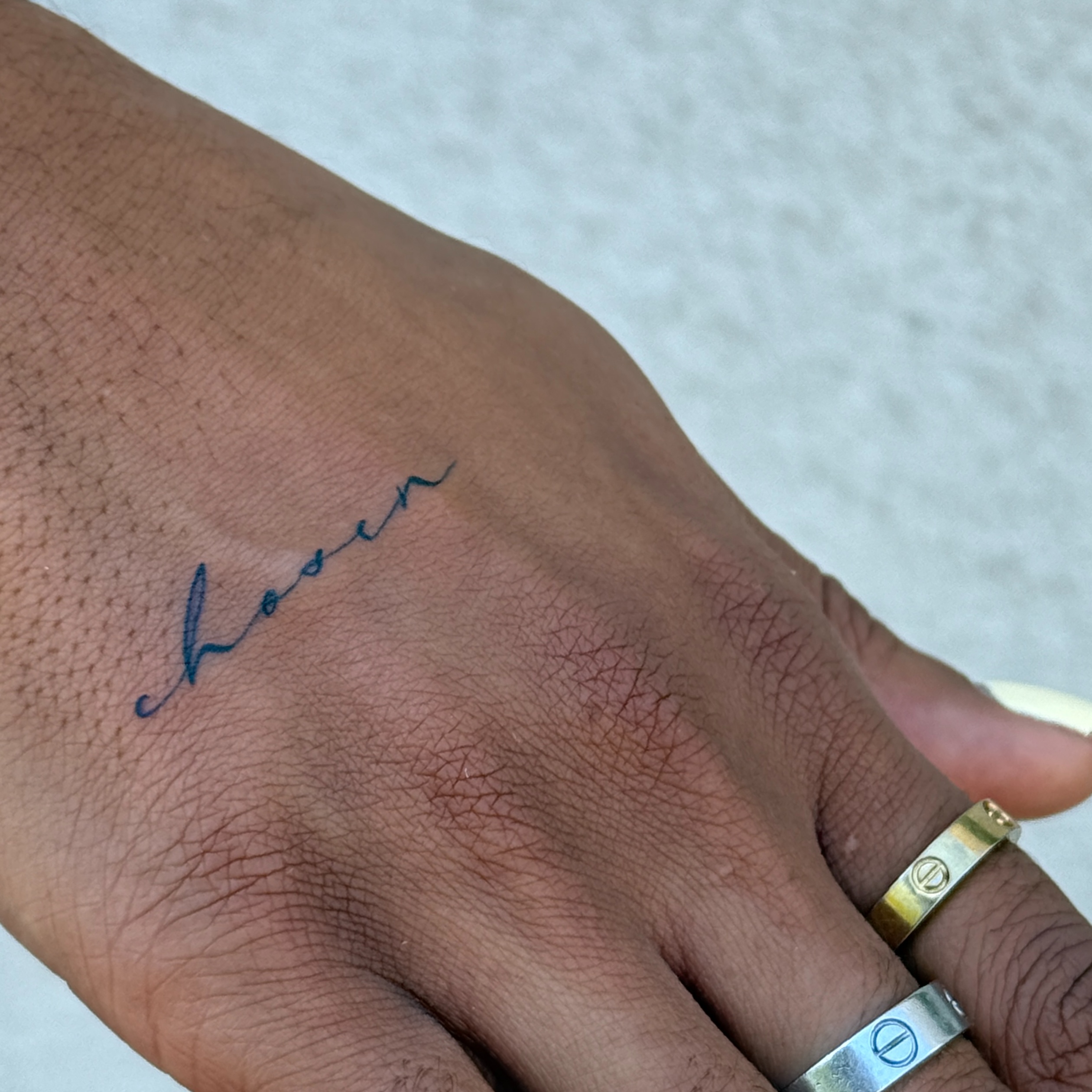hand tattoo at ashleigh l antrim in Phoenix, AZ
