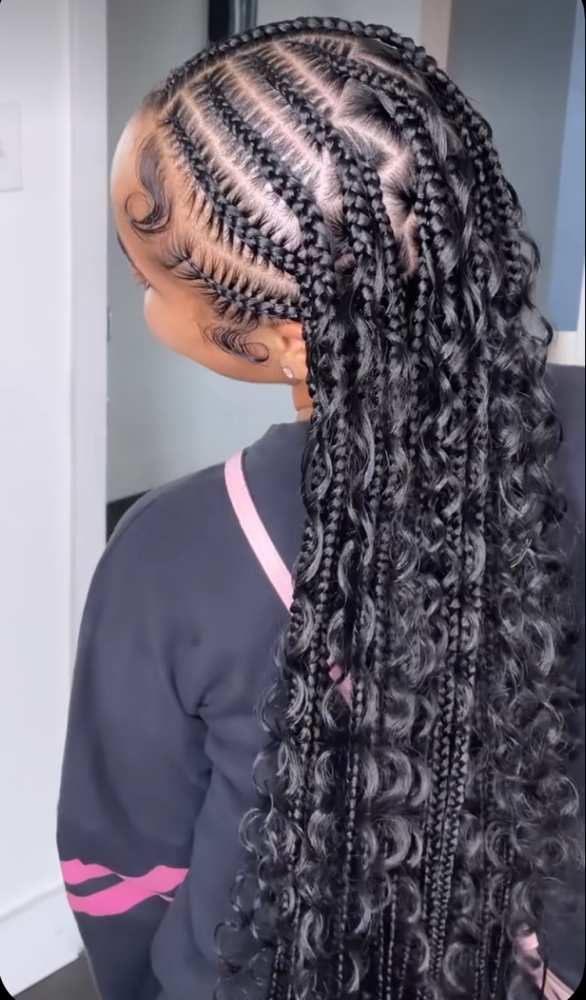 Med Fulani Braids at Myrathestylist in Philadelphia, PA