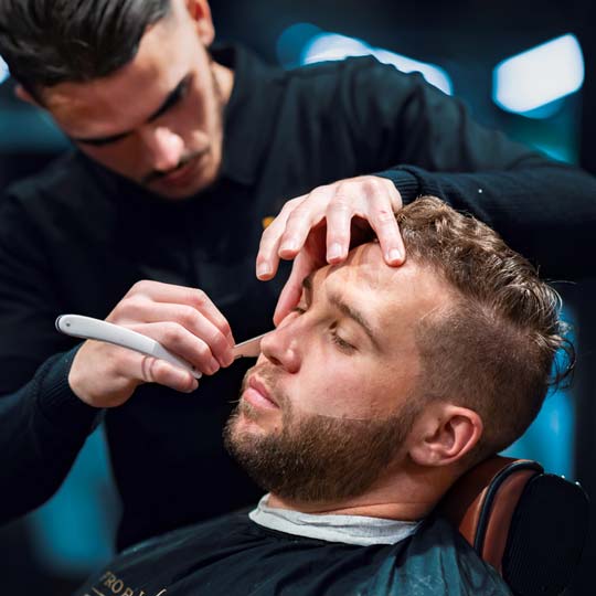 Straight Razor Beard Detail