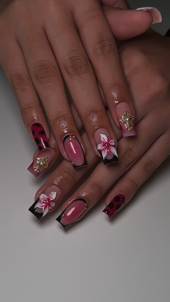 size 1-3 short acrylic