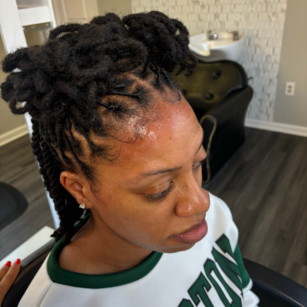 Loc Retwist W/Style at Tye’s Hair Studio in Woodbridge, VA