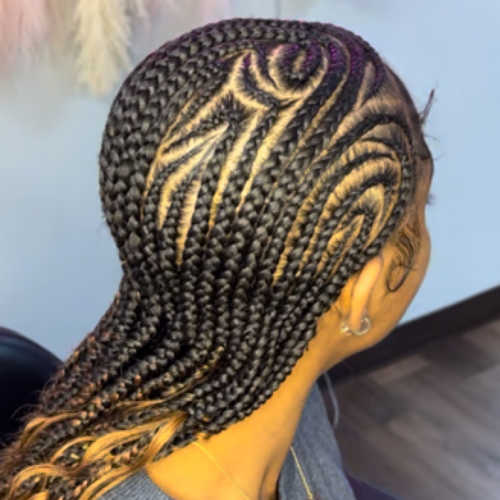 Feed-In Stitch Braids at Hairstyles By J Mott in Acworth, GA