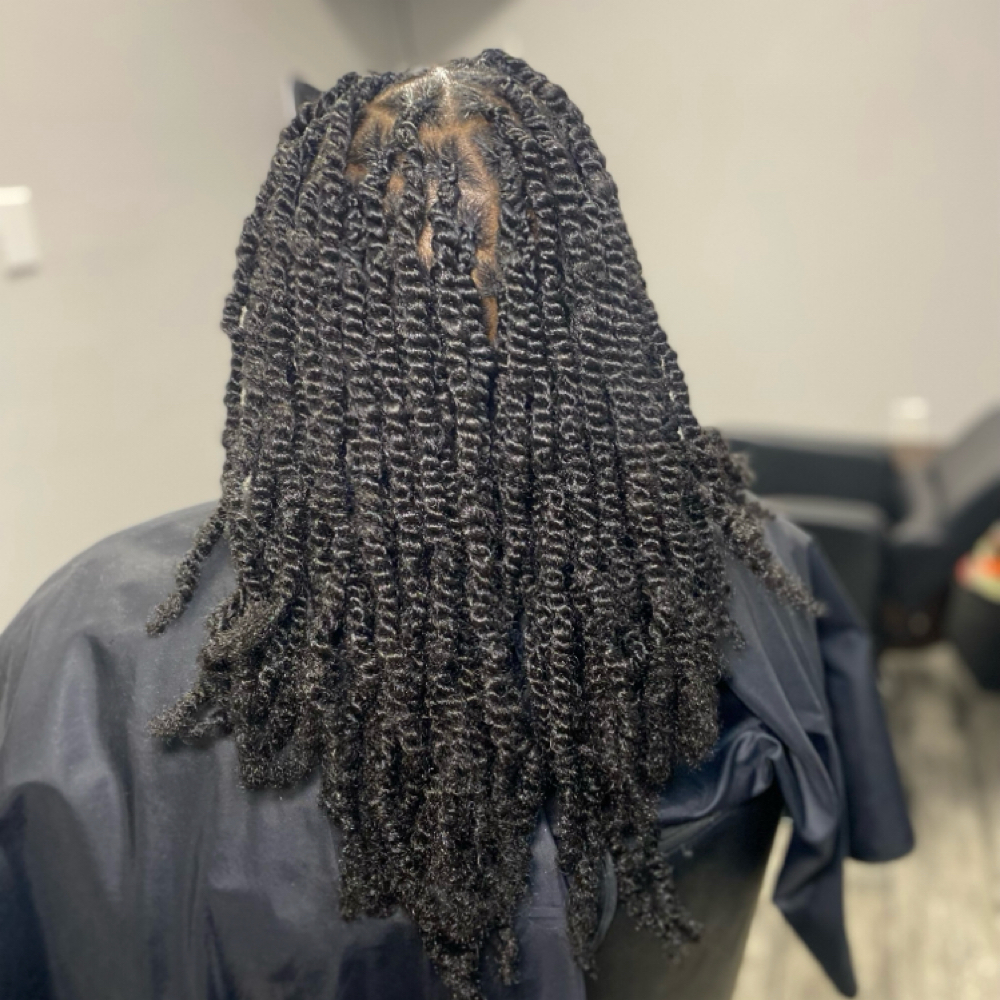 Trwo Strand Twist With Extensions at Natural Locs and Braids in Columbia, SC