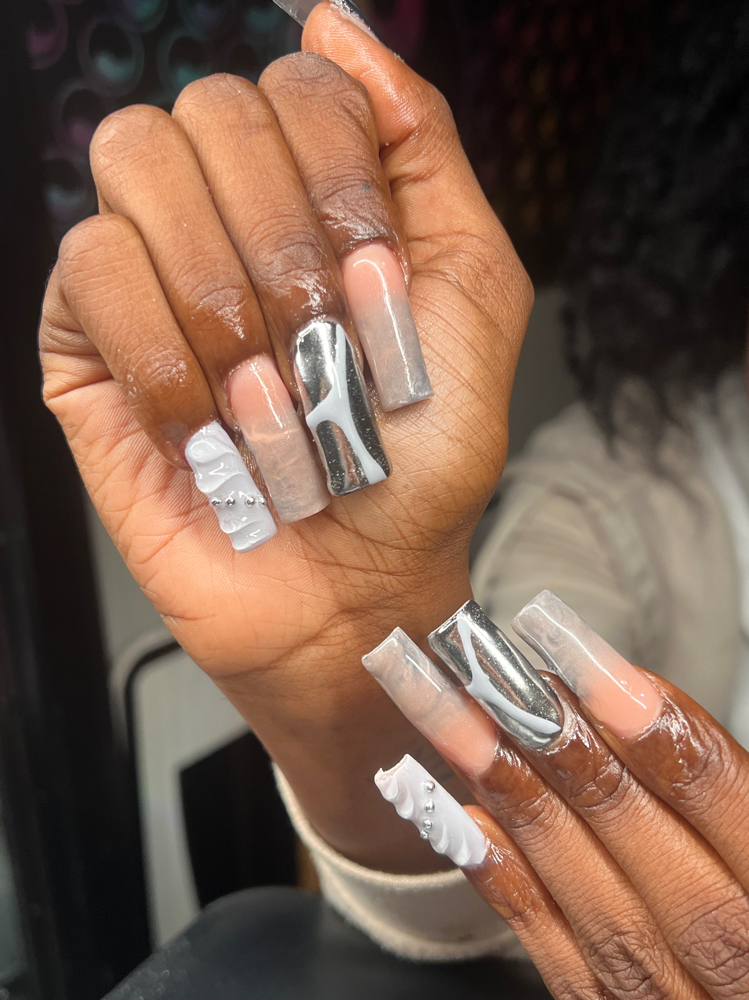 Long Poly Gel Set at Nails.by.em in Mastic, NY