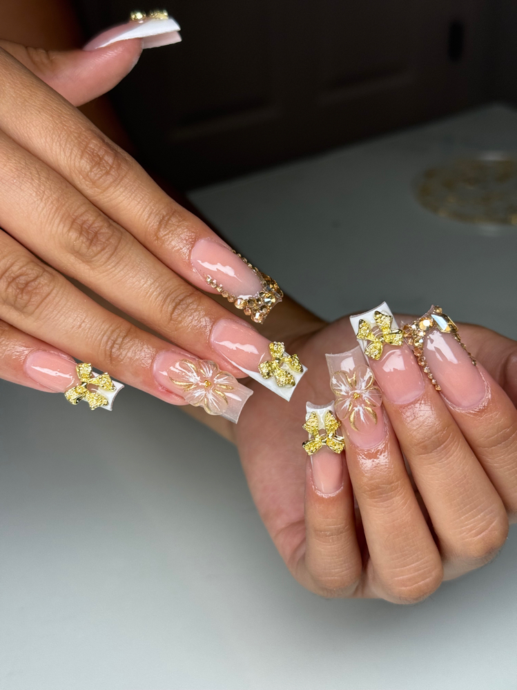 Long Acrylic 🤍 at ryleenailedit in Cape Coral, FL