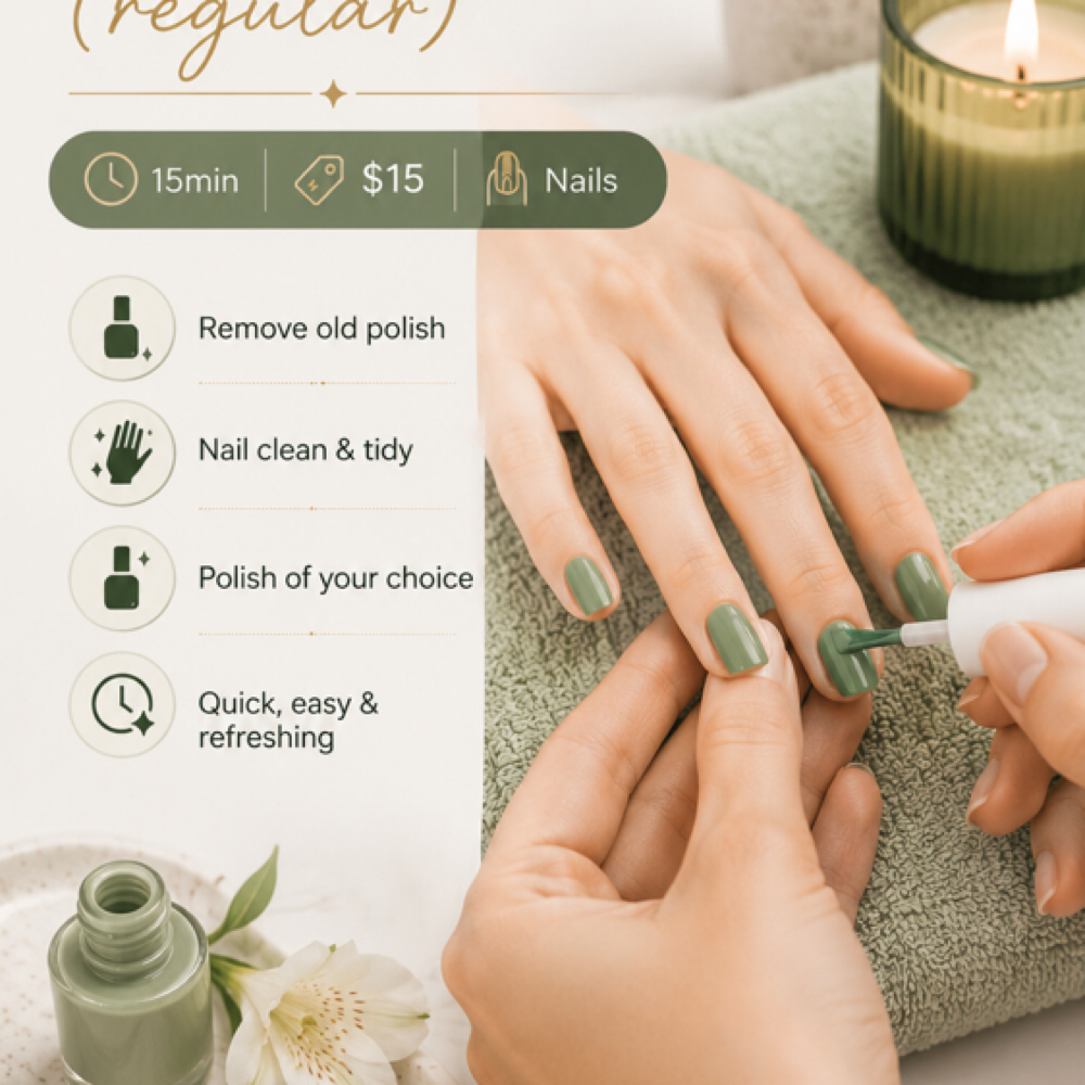 Polish Change (regular) at Jenny's nails & spa in South Pasadena, CA
