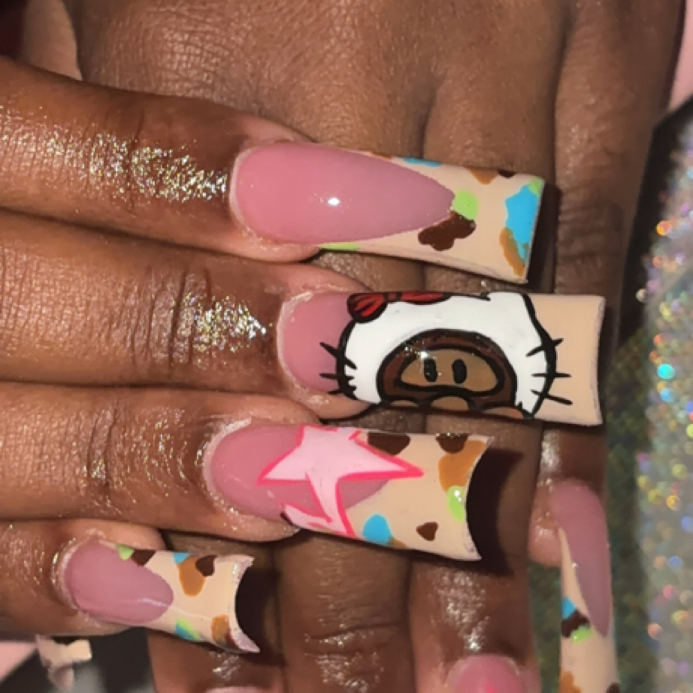 Xtra Long Nails (8-9 magnets) at jczminsnails in Los Angeles, CA