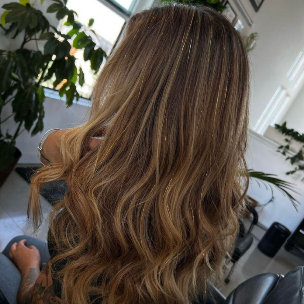 Hair Tinsel / Fairy Hair at Cut Ups Salon & Spa in Chester, SC