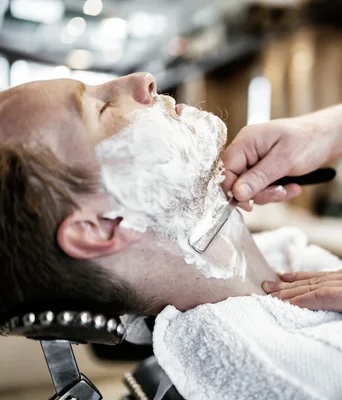 Facial And Straight Razor Shave