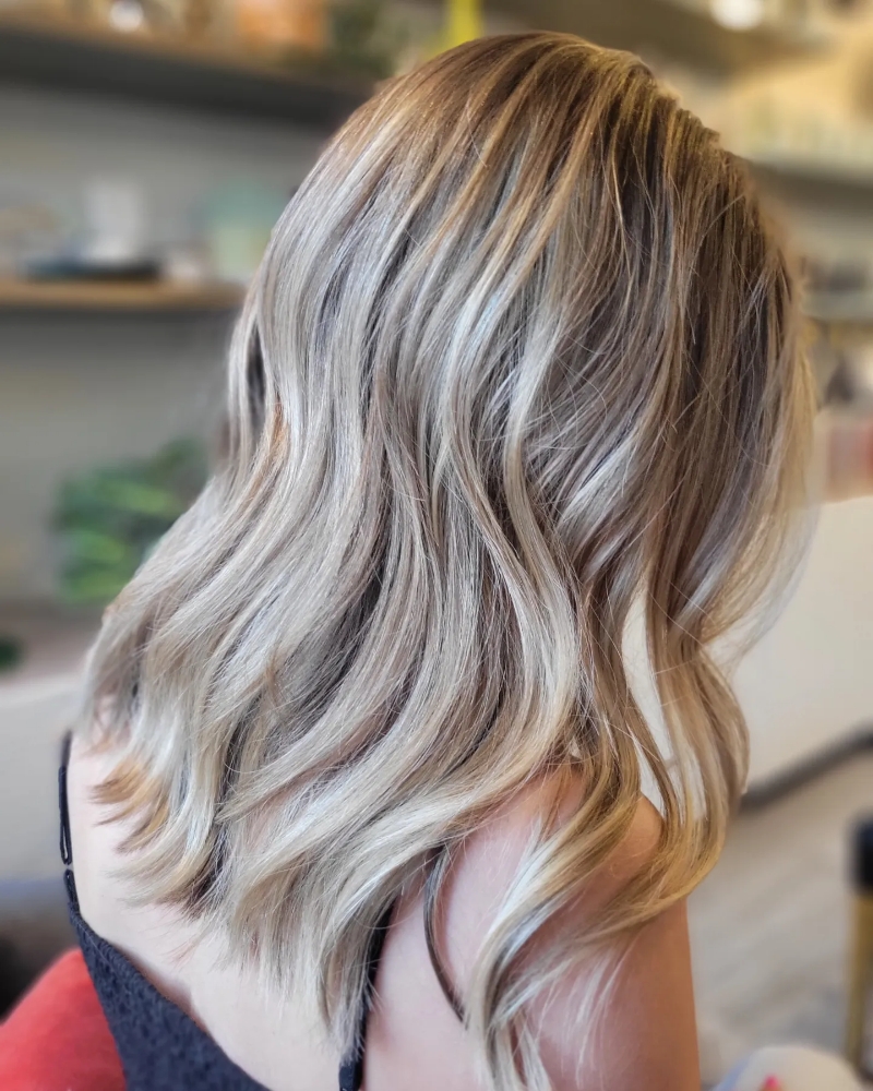 Partial Balayage/Hilight & Haircut