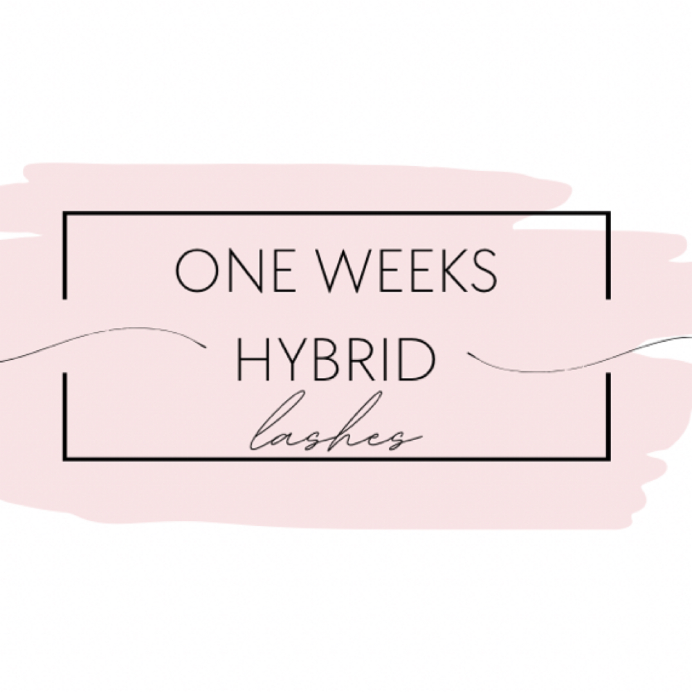 One Week Hybrid Lashes Fill at Pink Sol Beauty in Prosper, TX
