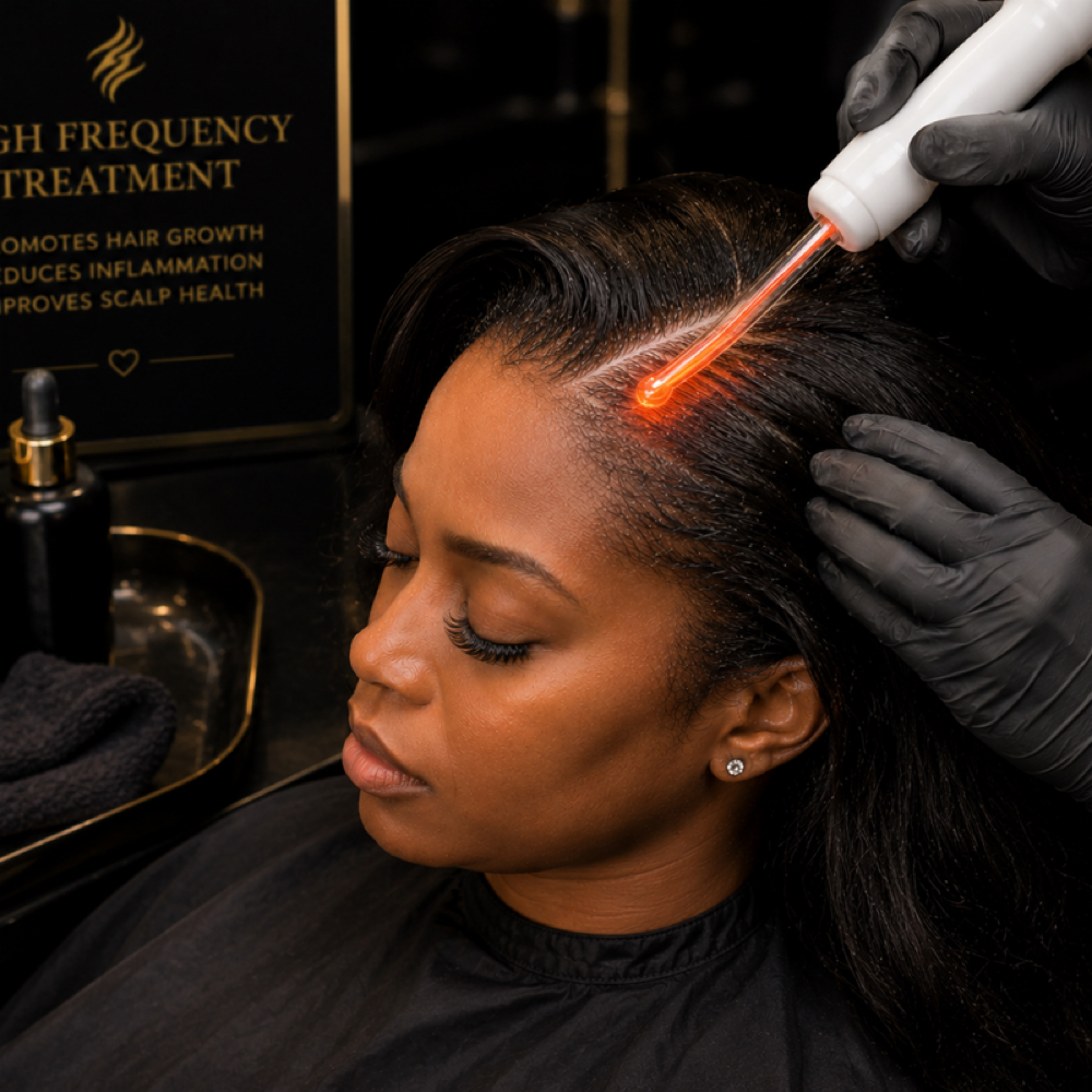 High Frequency Treatment at Amira’s Touch Salon in Sandy Springs Ga, GA
