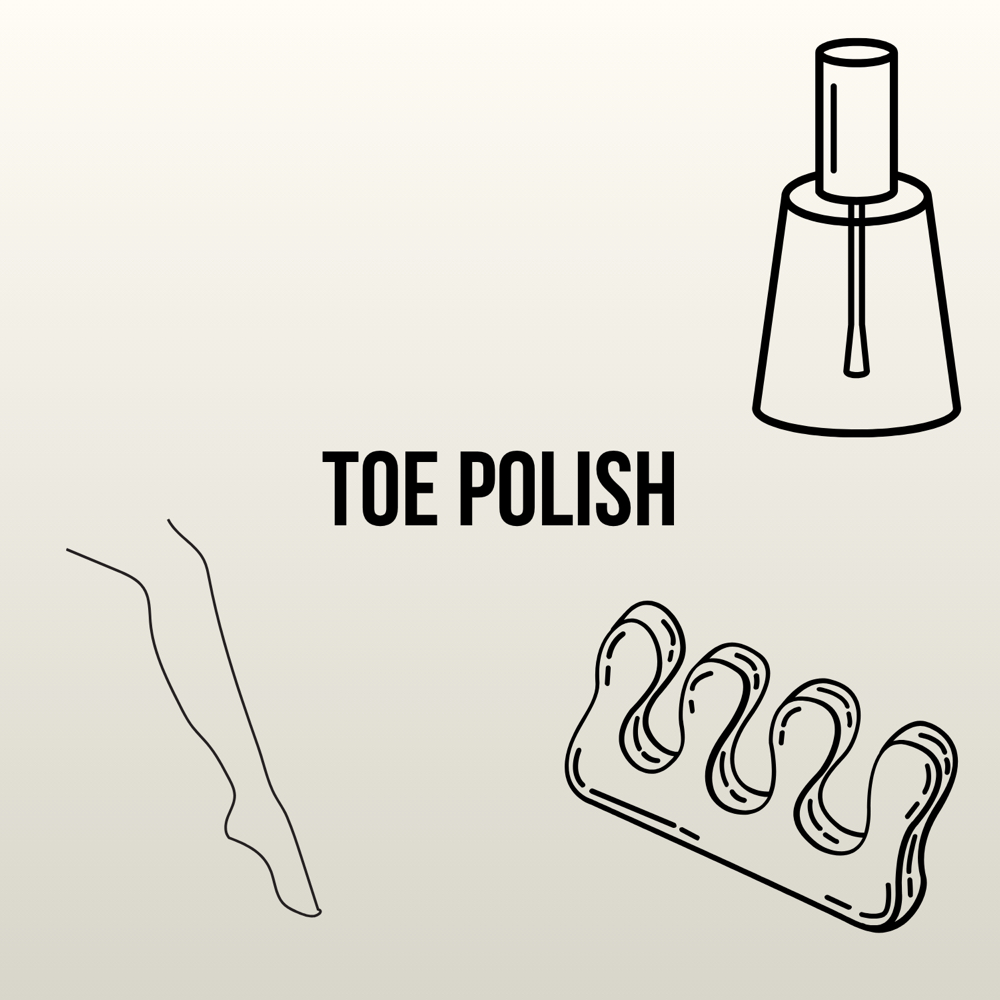 Regular Toe Polish at Maria's Nails in Bloomington, IL