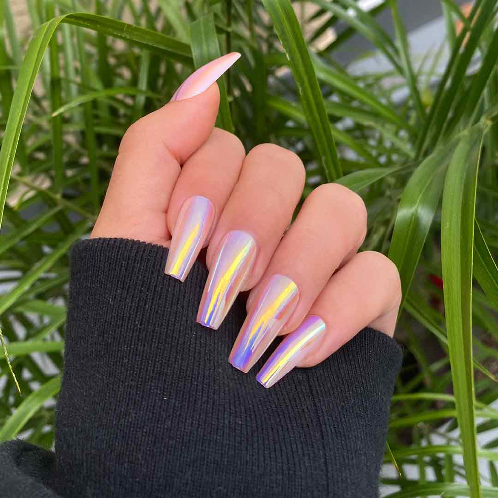 Chrome Nails at Nails By Brenda & CO LLC in Miami, FL