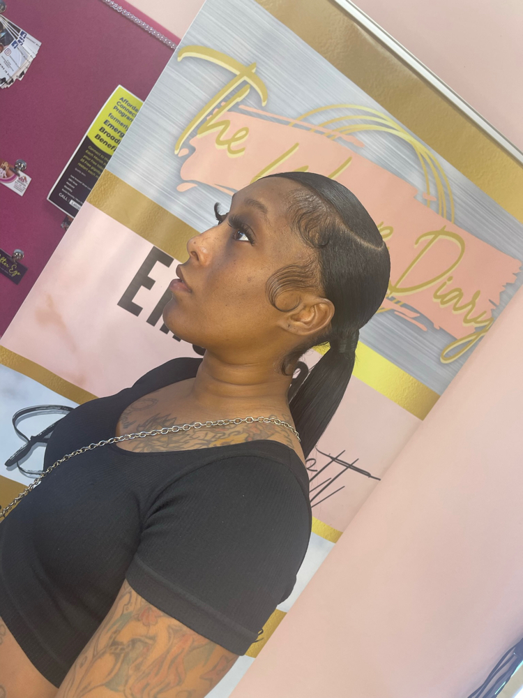 Sleek Ponytail Tues.-$10