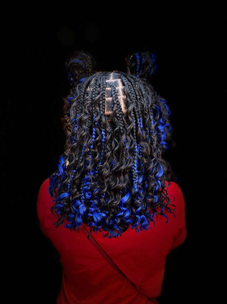 Shoulder Length knotless braids