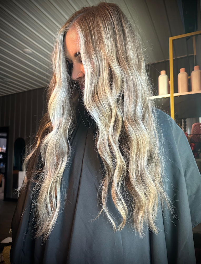 partial balayage/lived in + haircut