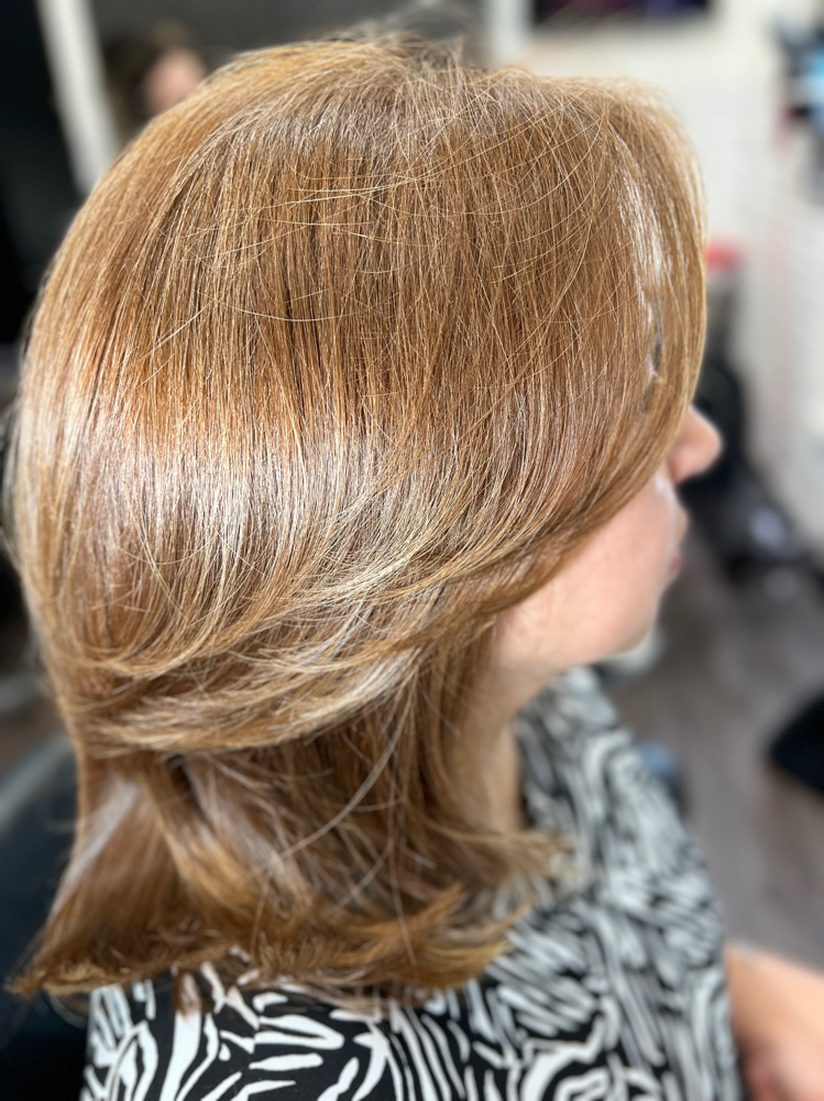 Hair Color Root touch-up at VOCÊ  BEAUTY  SALON in Northridge, CA